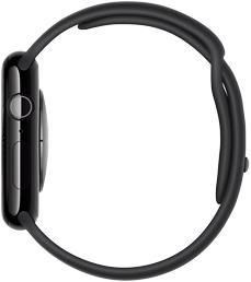 Perfil derecho de un Apple Watch Series 10 que destaca su diseño delgado